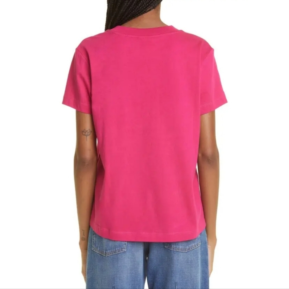 FARM Rio Pink Parrots A BRASILEIRA Cotton Graphic Tee Size XS - Picture 2 of 8